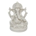 Ver imagem 1 de Escultura Ganesha M Branco em Po de Marmore 15cm