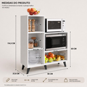 Ver imagem 4 de Balcão Fruteira para Fornos com 1 Porta 96cm Branco
