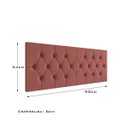 Ver imagem 3 de Cabeceira Cama de Solteiro Elisa 0.90 - Gt Magazine:rosa