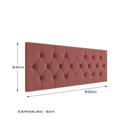 Cabeceira Cama de Solteiro Elisa 0.90 - Gt Magazine:rosa - 3