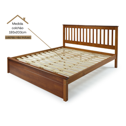 Cama King em Madeira Maciça Mv Mel - 3