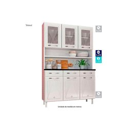 Cozinha Modulada Telasul Star New Kit Aço 6 Portas e 3 Gavetas 120cm Branco/preto-telasul - 5