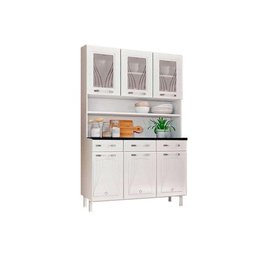 Cozinha Modulada Telasul Star New Kit Aço 6 Portas e 3 Gavetas 120cm Branco/preto-telasul - 2