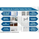 Ver imagem 6 de Cozinha Modulada Telasul Star New Kit Aço 6 Portas e 3 Gavetas 120cm Branco/preto-telasul