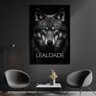 Quadro Decorativo 1 Tela Animais Lealdade Rosto Lobo Diversos Tamanhos - 1