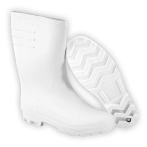 Bota de Pvc Vonder Cano Médio sem Forro Branca N° 40