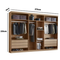 Closet Casal Maya 6 Gavetas 7 Prateleiras Mdp Rufato - 3