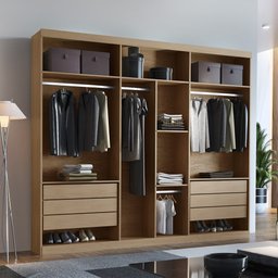 Closet Casal Maya 6 Gavetas 7 Prateleiras Mdp Rufato - 1