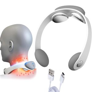Massageador Impulsos Eletrico Pescoço Cervical Costa 5 Modos Coluna Massagem Relaxante Fisioterapia 