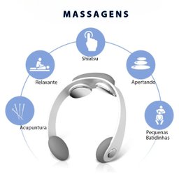 Massageador Impulsos Eletrico Pescoço Cervical Costa 5 Modos Coluna Massagem Relaxante Fisioterapia  - 11