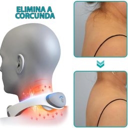 Massageador Impulsos Eletrico Pescoço Cervical Costa 5 Modos Coluna Massagem Relaxante Fisioterapia  - 3