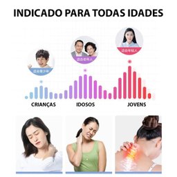 Massageador Impulsos Eletrico Pescoço Cervical Costa 5 Modos Coluna Massagem Relaxante Fisioterapia  - 4