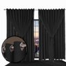 Cortina Blackout Lea Corta Luz 6,30 X 2,90 Quarto Preto - 6