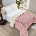 Ver imagem 2 de Coberdrom Sherpa e Flannel Everest Queen Manta Alta 150g 01 Peça - Rosa Secreto
