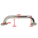 Ver imagem 2 de KIT 4 ALÇA / BARRA DE APOIO / SUPORTE PARA PAREDE INOX 50CM