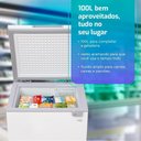 Ver imagem 2 de Freezer e Conservador Horizontal Hq 100 Litros Branco Hq-100cfx 110v