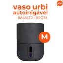 Ver imagem 2 de Vaso Autoirrigável Decor (25x33) Basalto Brota
