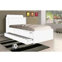 Ver imagem 1 de Cama Bau Tamires Branco com Bau e com Cama Auxiliar