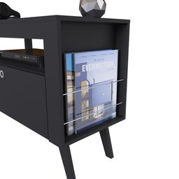 Rack Retrô para TV até 36" 90cm Toronto RA900 Art in Móveis - Preto - 4