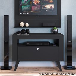 Rack Retrô para TV até 36" 90cm Toronto RA900 Art in Móveis - Preto - 1