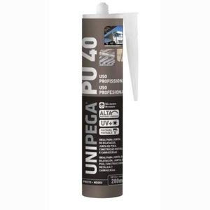 Cola Pu 40 Profissional Placa Revestimento Pvc 400g Unipega:Preto