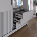 Ver imagem 6 de Guarda Roupa Milão 2 Portas de Correr 235x170 cm 100% MDF Cinza Casamia