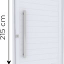 Ver imagem 3 de Porta de Alumínio Pivotante Lambri 215x105cm com Puxador de 80cm Lucasa Ideale Abertura Esquerda
