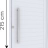Porta de Alumínio Pivotante Lambri 215x105cm com Puxador de 80cm Lucasa Ideale - 3