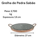 Ver imagem 3 de Fondue de Carne Pedra Sabão Chapa 27 cm +Molheiras +Garfinhos
