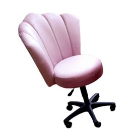 Maca Estética Joe 60X180 cm + Cadeira Mocho Suede Rosa Facial Cílios E Sobrancelhas Ms Decor - 3