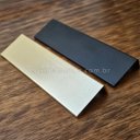 Ver imagem 4 de 10 X Puxador Gaveta Armário Móveis Perfil Alumínio Premium Preto Fosco 150mm