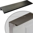 Ver imagem 1 de 10 X Puxador Gaveta Armário Móveis Perfil Alumínio Premium Preto Fosco 150mm