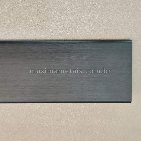 10 X Puxador Gaveta Armário Móveis Perfil Alumínio Premium Preto Fosco 150mm - 3