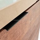 Ver imagem 5 de 10 X Puxador Gaveta Armário Móveis Perfil Alumínio Premium Preto Fosco 150mm