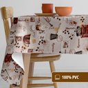 Ver imagem 4 de 2 Toalhas Mesa Plástica Térmica Barista 2 Lugar 70x70