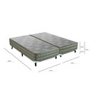 Ver imagem 4 de Base Box Bipartido Queen (158x198x41) King Koil CR463D Cinza