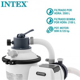 Bomba Filtro Sistema Areia Krystal Clear 3.500 Litros/hora 220v Intex - 3