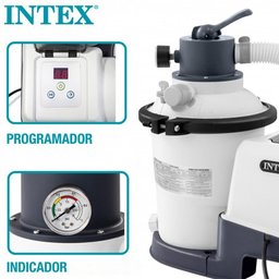 Bomba Filtro Sistema Areia Krystal Clear 3.500 Litros/hora 220v Intex - 4