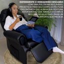 Ver imagem 3 de Poltrona do Papai Reclinavel Atlas Conforto Corino Preto Sala Quarto - Arkell