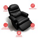 Ver imagem 5 de Poltrona do Papai Reclinavel Atlas Conforto Corino Preto Sala Quarto - Arkell