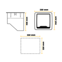 Ver imagem 5 de Tomadas para Mesa e Painel 3 modulo 10A e 3 conector Cat5e Marrom
