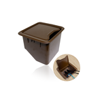 Ver imagem 1 de Tomadas para Mesa e Painel 3 modulo 10A e 3 conector Cat5e Marrom