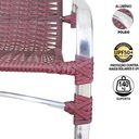 Ver imagem 2 de Combo 4 Cadeiras Emily 2 Espreguiçadeiras Vinho Dark