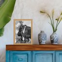 Ver imagem 1 de Quadro Moldura Dourada Fotografia Preto Velho 33x24cm:com Vidro