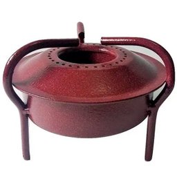 Fogareiro Espiriteira Esmaltado Portátil À Álcool Camping - 6