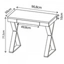 Ver imagem 3 de Mesa Escrivaninha Veneza 1 Gaveta Terrano - Artany Móveis