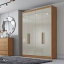 Ver imagem 1 de Guarda Roupa Casal 4PTS 3GAV Moderni Plus Novo Horizonte Cumaru Fendi
