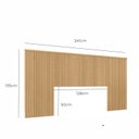 Ver imagem 3 de Cabeceira de Casal Ripada Berlim 2,40m