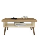Ver imagem 4 de Mesa de Centro Lucca Carvalho/off White Artely
