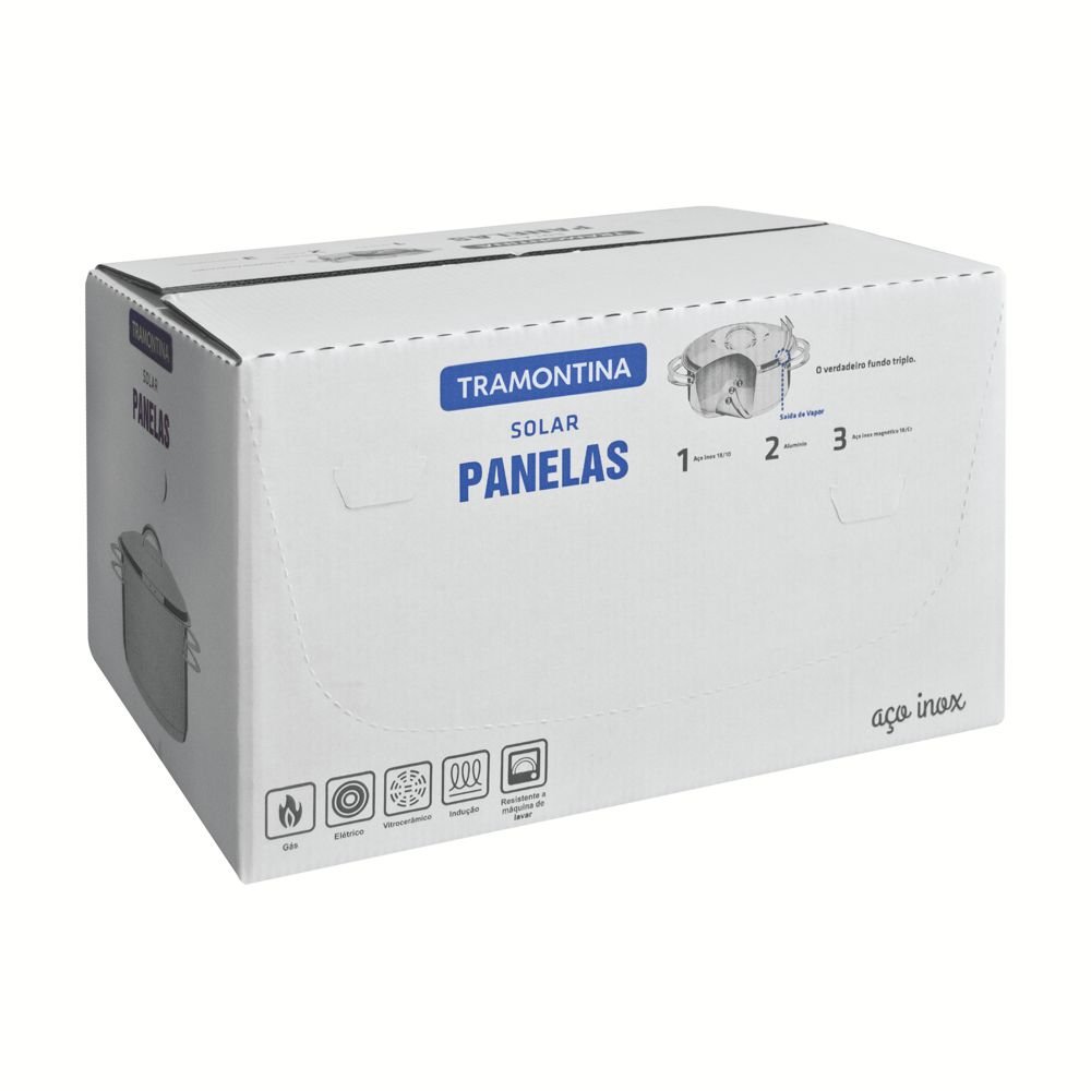 Panelas aço inox 16pc Solar Fundo Triplo 65510/770 Tramontina - 4